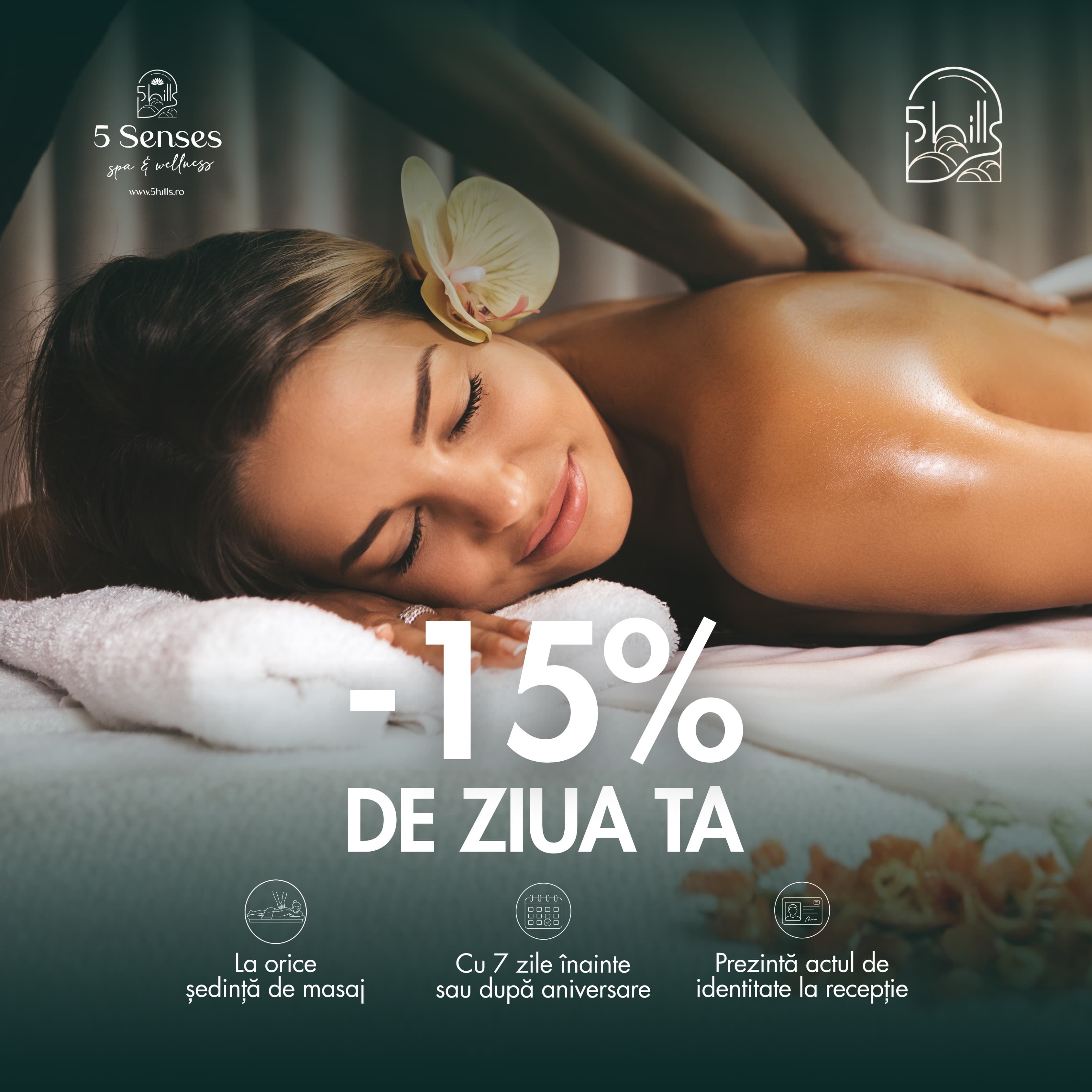 15% reducere de ziua ta