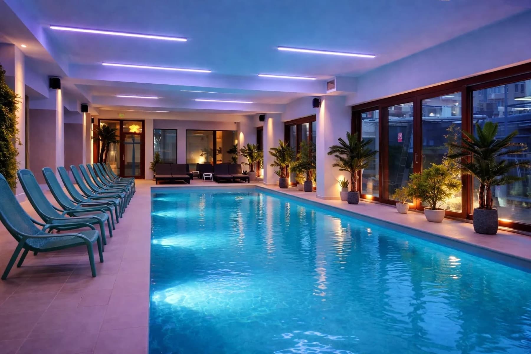 Piscină interioară încălzită